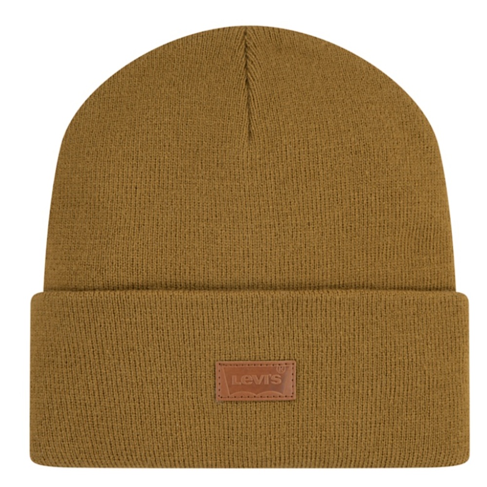 Levi's Big Boys Embossed Patch Beanie New w tag! knit hat